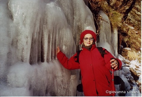 Gefrorener Wasserfall San Carlo, Val di Prato